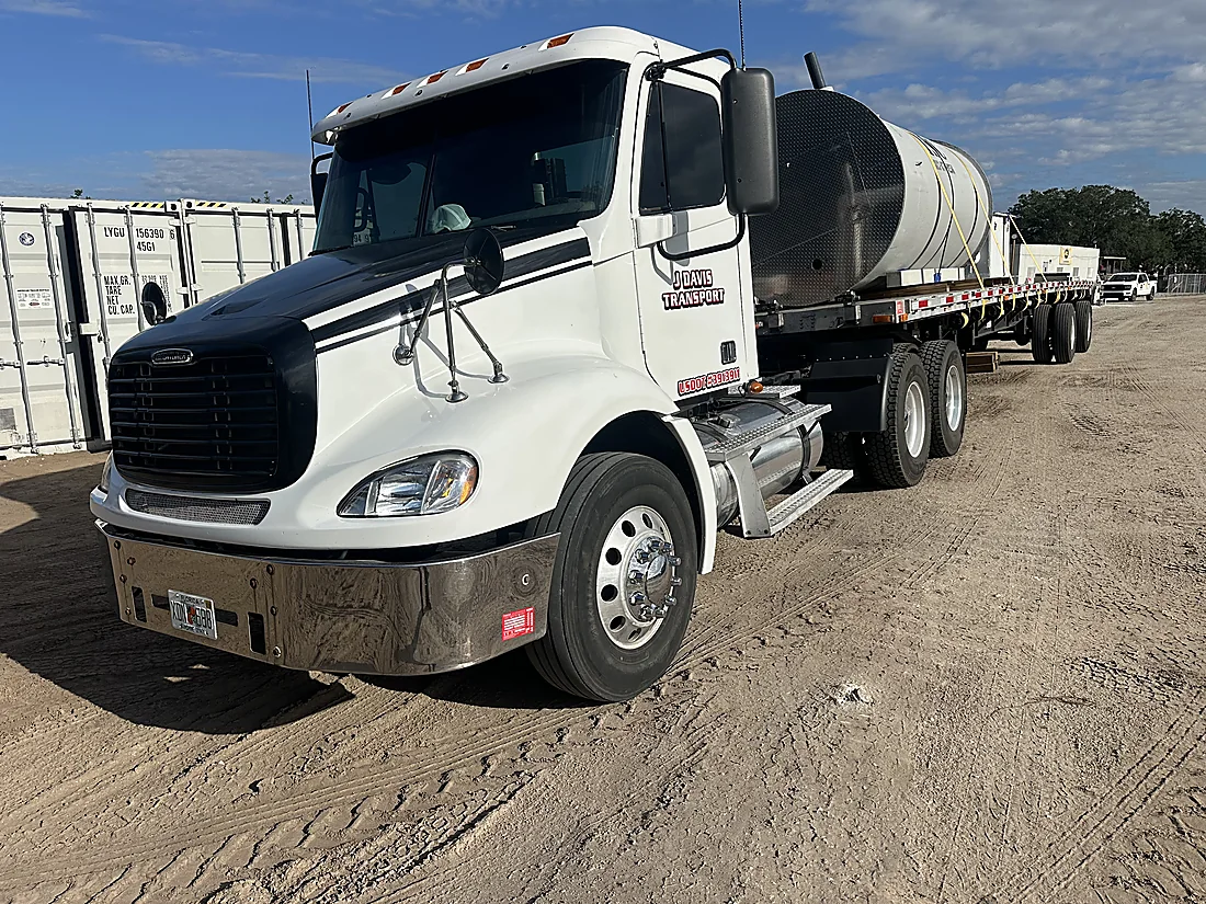 Oversized flatbed freight